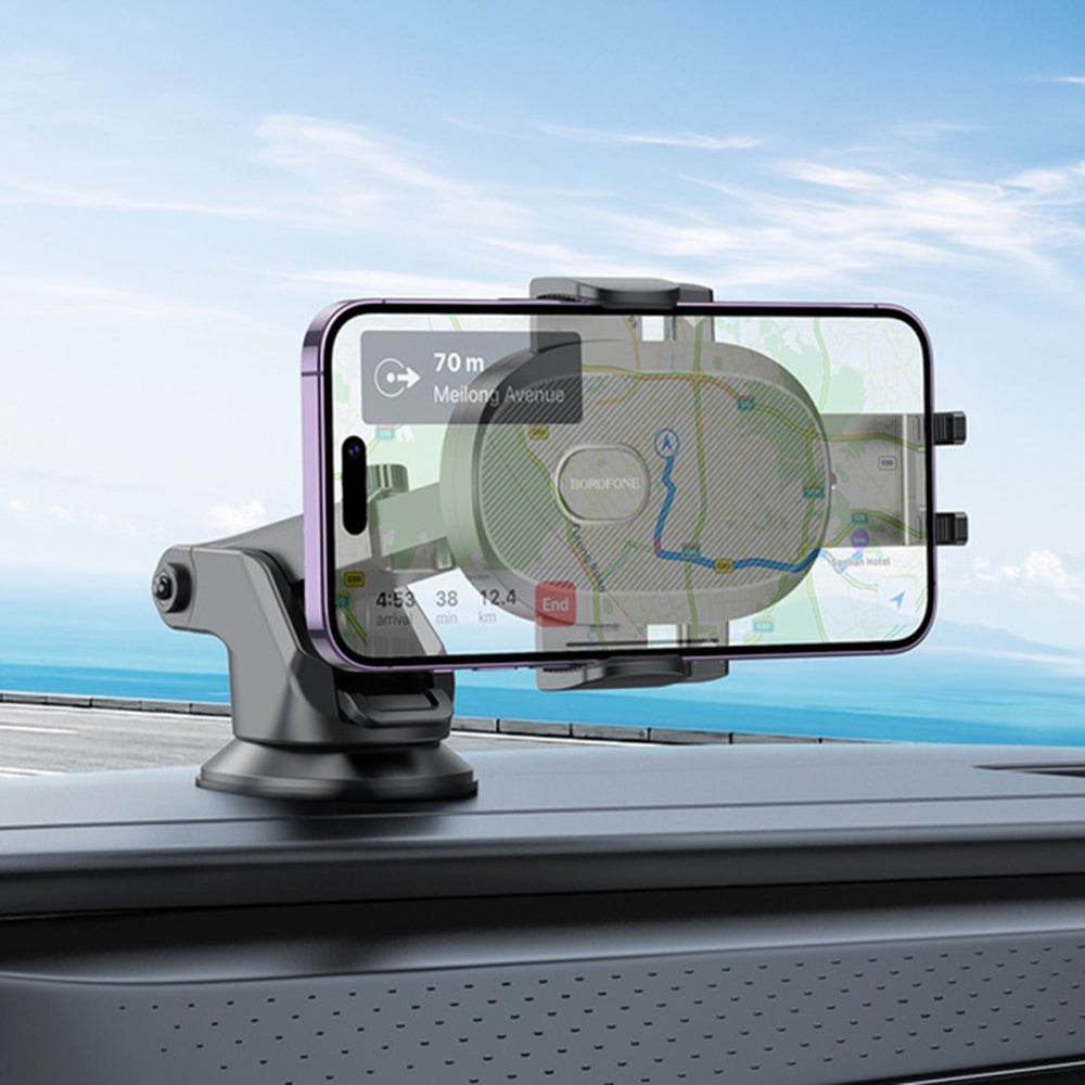 Borofone BH93 Grand Car Holder, 4.5inch - 7inch, Black