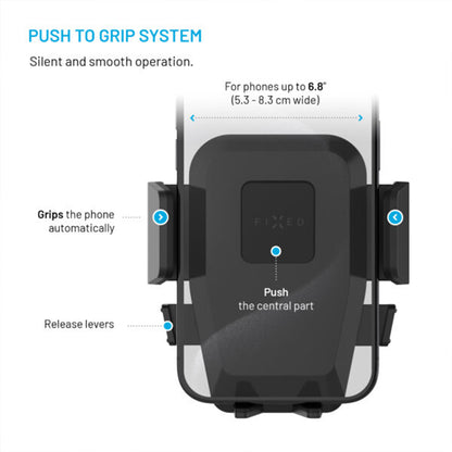 Fixed Iconiq Lock Universal Car Holder, Black