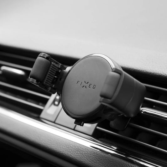 Fixed Roll 2 Vent Universal Car Holder, Black