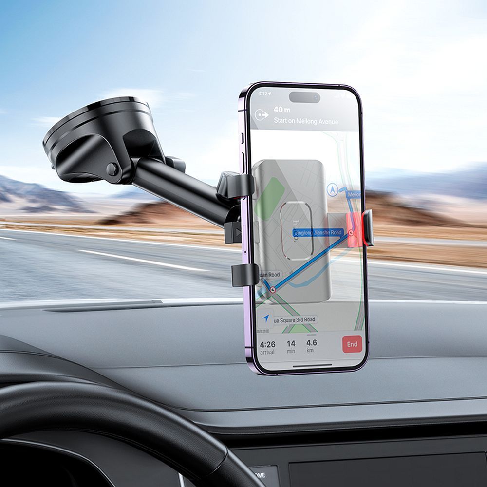 HOCO H22 Car Mount, 4.7inch - 7inch, Black