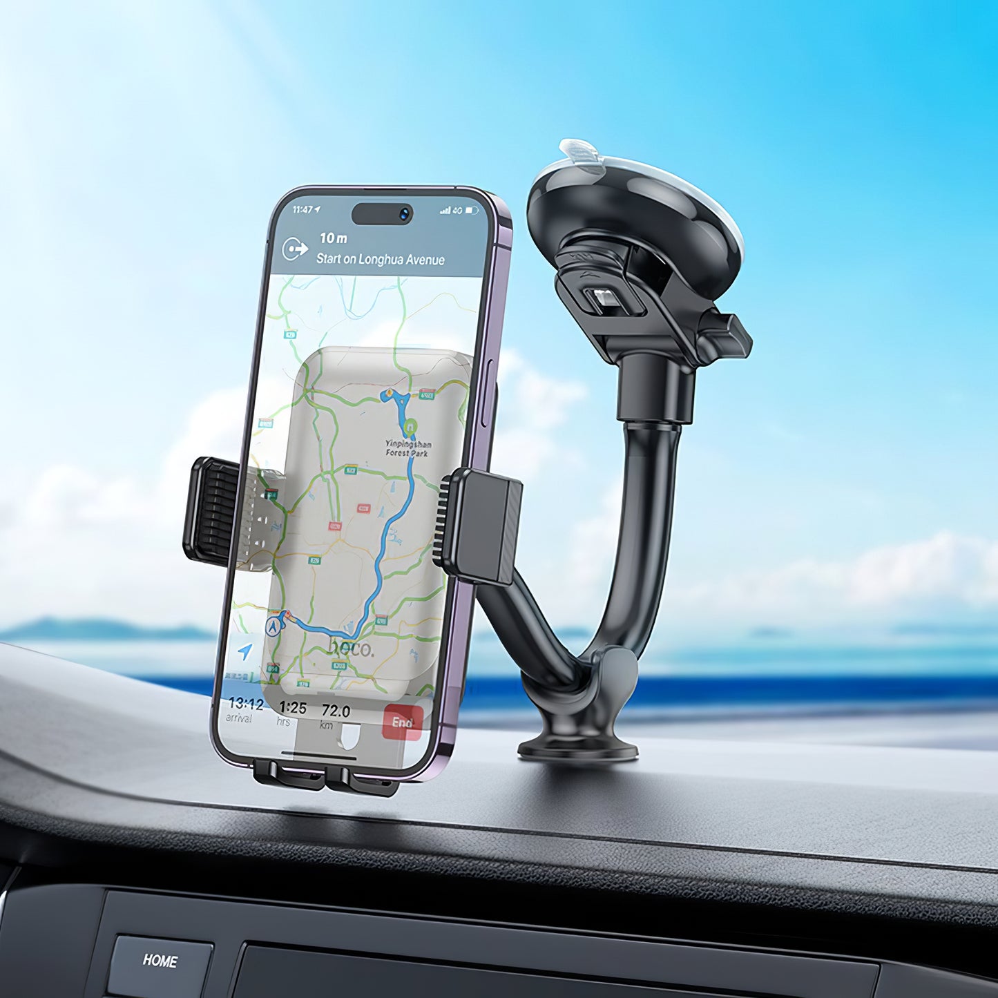 HOCO H27 Car Mount, 4.7inch - 7inch, Black