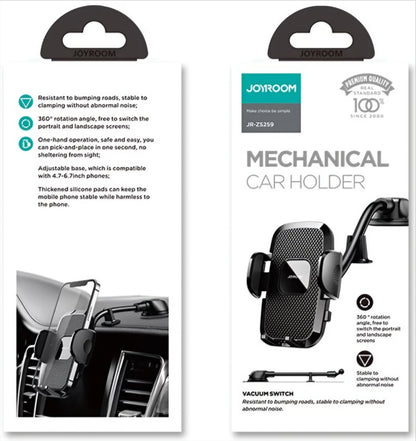 Joyroom JR-ZS259 Auto Holder Dash, 4.7inch - 6.9inch, Black