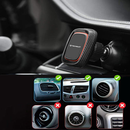 Techsuit S4 Magnetic Car Holder, Universal, Black Red