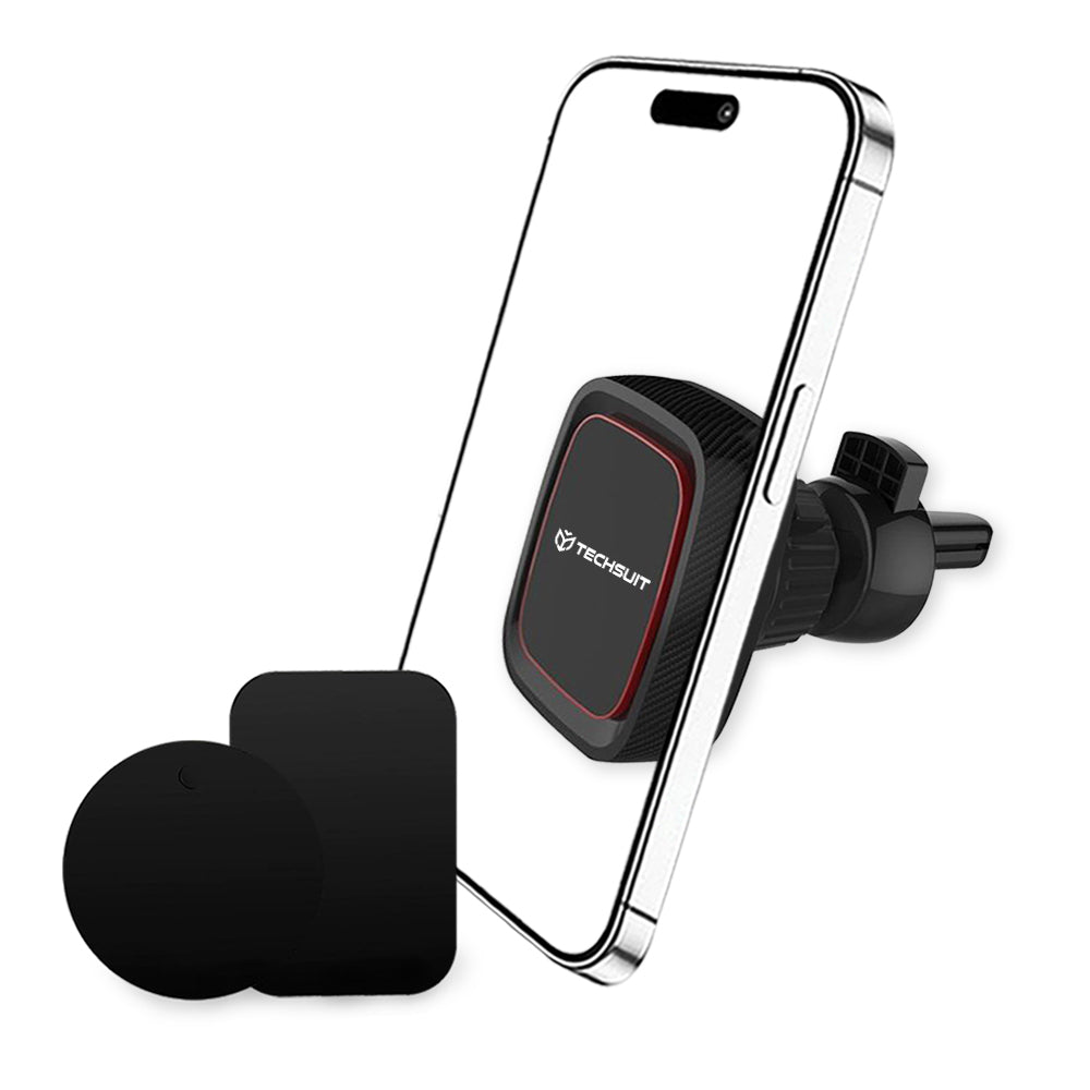 Magnetic Car Holder Techsuit S5, Universal, Black Red