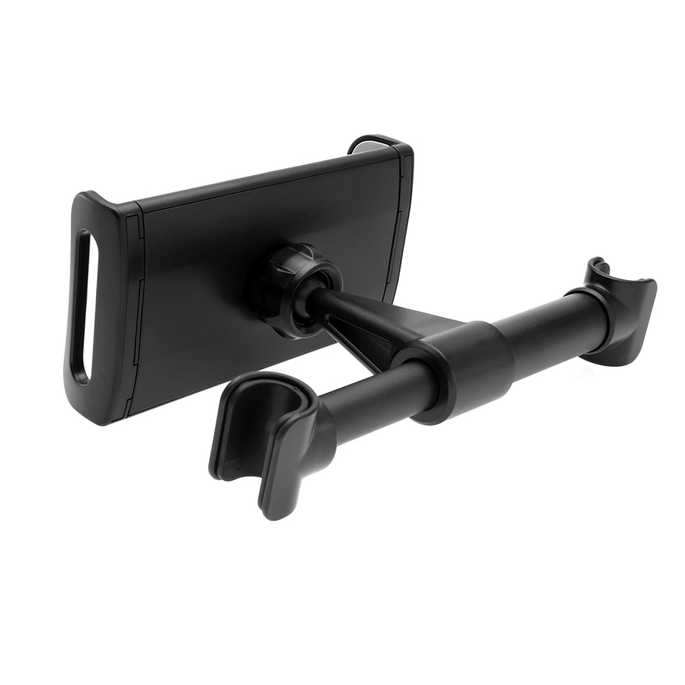 Fixed Headrest Car Holder, 7inch - 13inch, Black