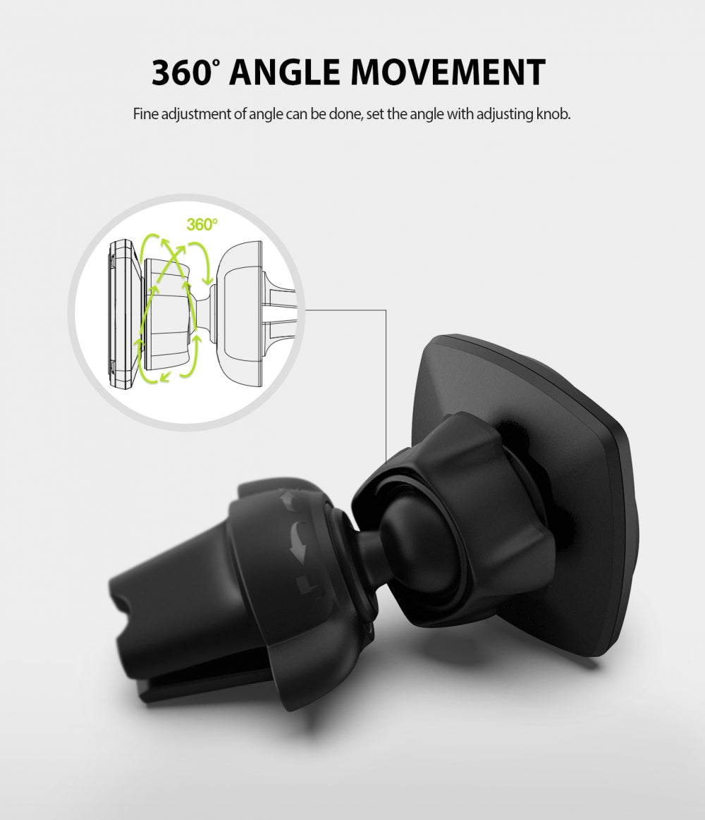 Ringke Power Clip Magnetic Car Mount, Universal, Black