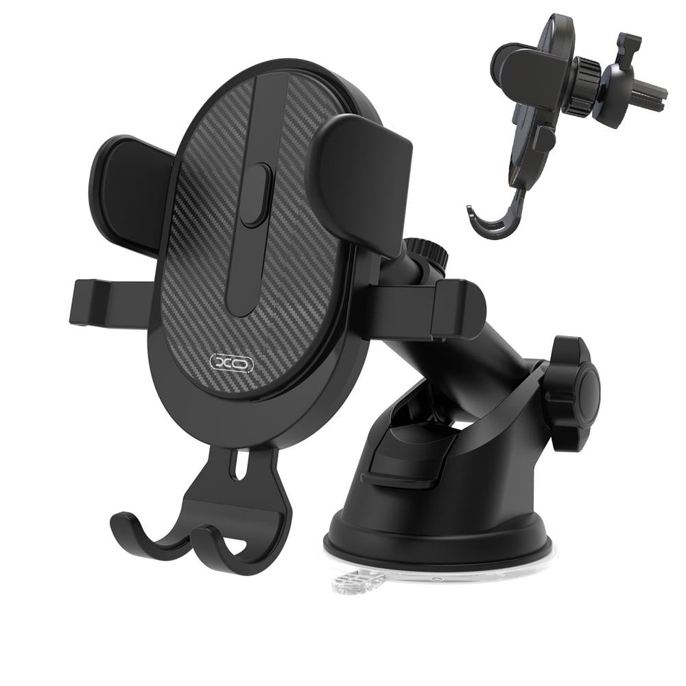 XO Design C60 2in1 Car Holder, 4inch - 6inch, Black