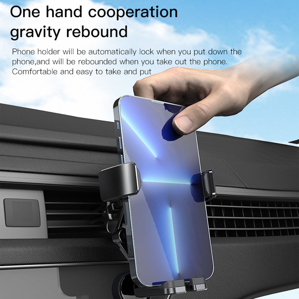 Yesido C166 Car Holder, 4.7inch - 7inch, Black