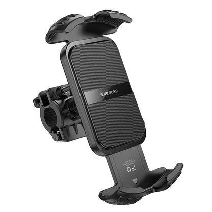 Borofone BH105 Basalt Bicycle Motorcycle Holder, 4.7inch - 7inch, Black