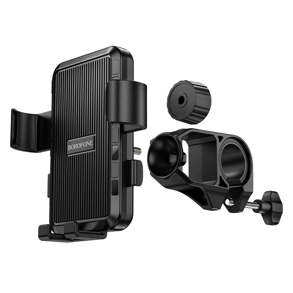 Borofone BH13 Knight Bicycle Motorcycle Holder, 4.5inch - 7inch, Black
