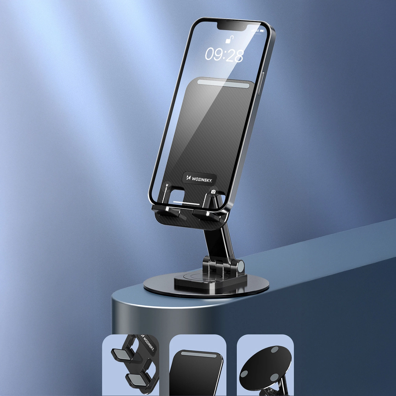 WZK WPT-K393 Desk Stand, Universal, Black