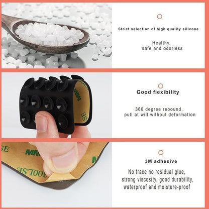 Techsuit SM-PAD Suction Cup Holder, Fuchsia