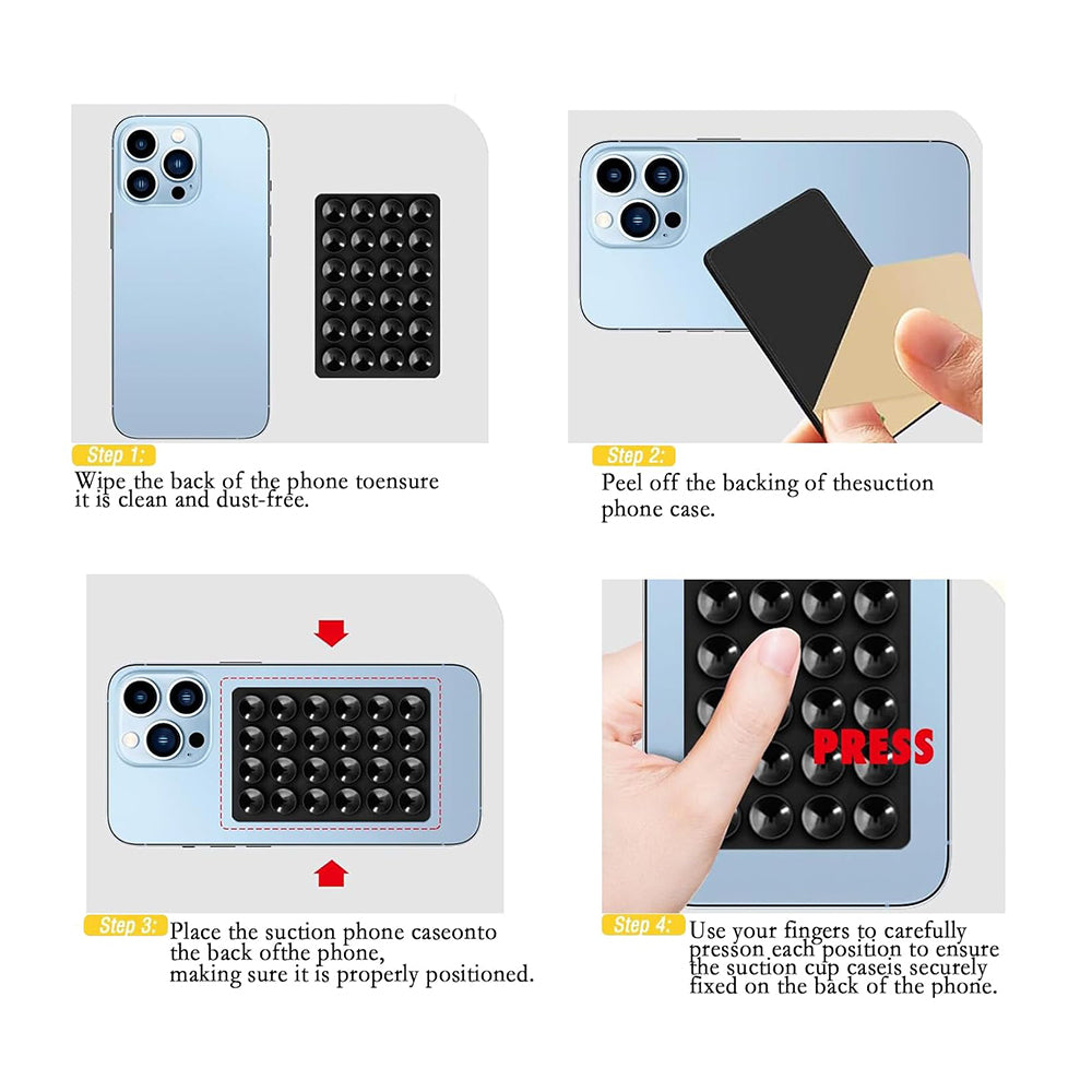 Techsuit SR-PAD Suction Cup Holder, Red