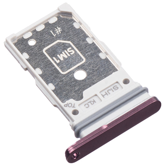 SIM Holder Samsung Galaxy S22 Ultra 5G S908, Single SIM, Purple (Burgundy)