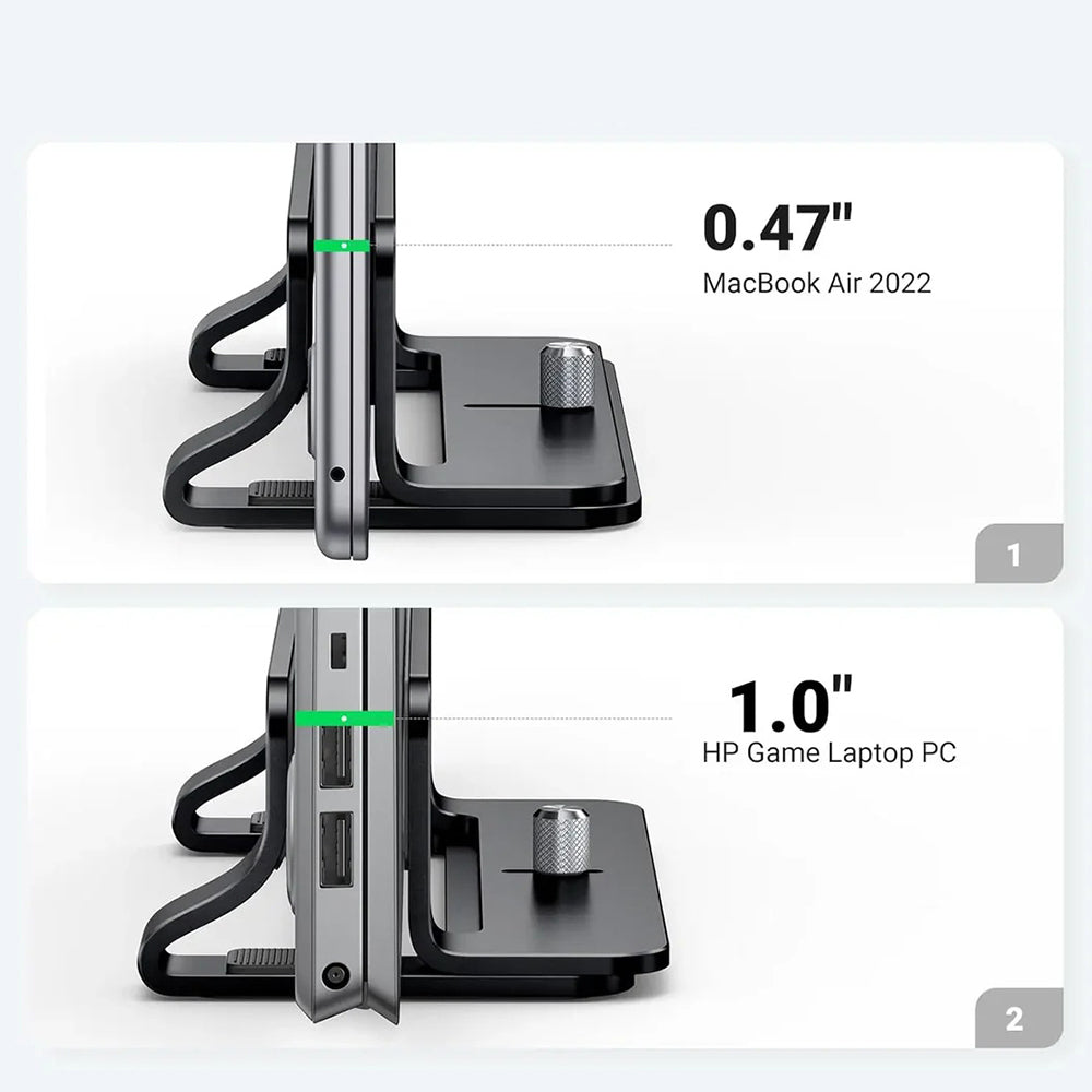 UGREEN LP258 (25706) Vertical Stand for Laptop with thickness 12mm - 26mm, Black