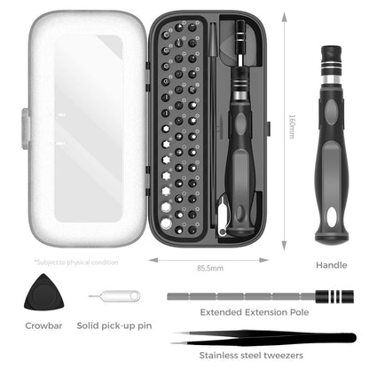 King'sdun KS-840117 Screwdriver, 51in1, Gray