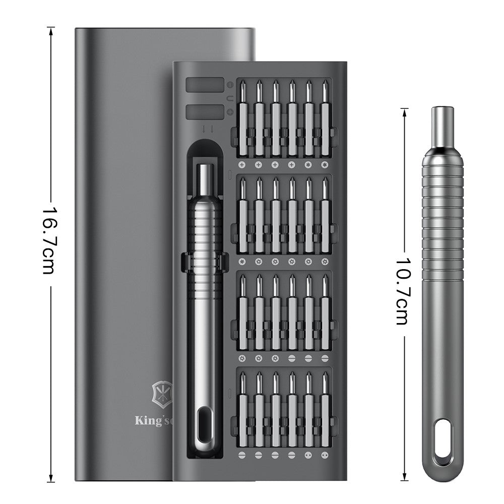 King'sdun KS-840117 Screwdriver, 51in1, Gray
