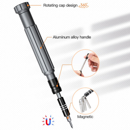 King'sdun KS-840130 Screwdriver, 130in1, Gray