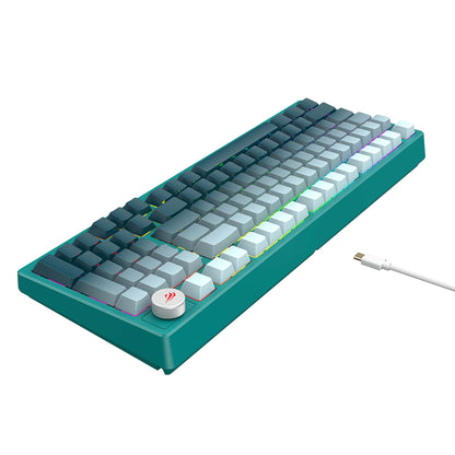 HAVIT KB899L Gaming Keyboard, RGB, 1.8m, White Green