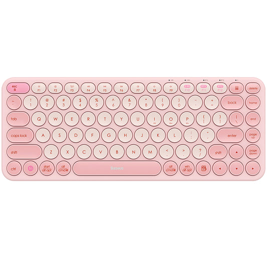 Baseus K01A Tri-Mode Wireless Keyboard, BT / Wi-Fi, Pink B00955503413-00