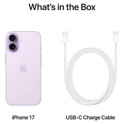 Apple iPhone 17 Mobile Phone, 256GB, Lavender MG6M4ZD/A