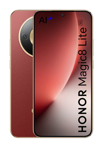 Honor Magic8 Lite 5G Dual SIM Mobile Phone, 256GB, 8GB, Reddish Brown
