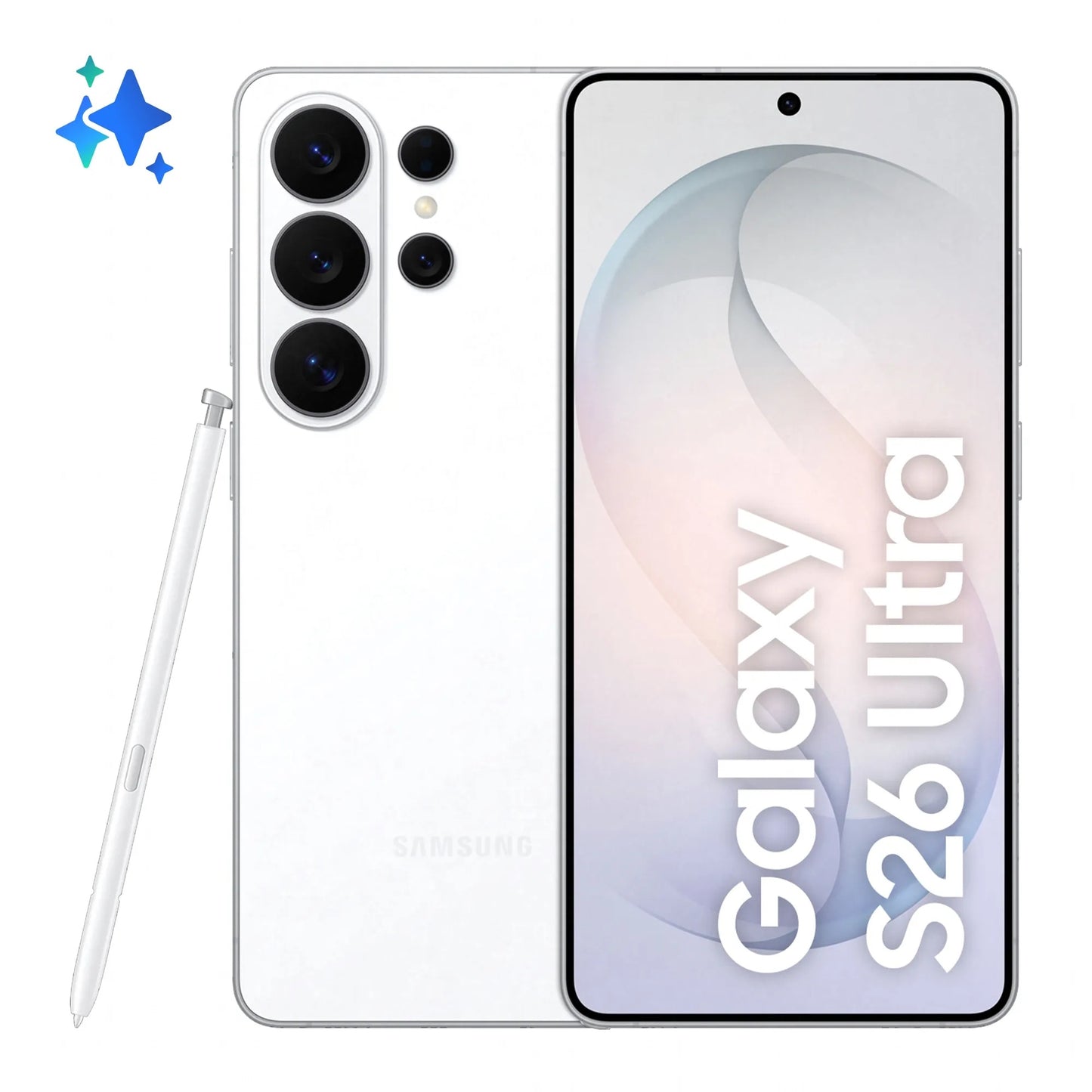 Samsung Galaxy S26 Ultra Mobile Phone, 512GB, 12GB, White SM-S948BZWGEUB