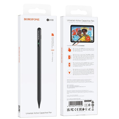Touch Pen Borofone BG100 for Apple iPad Series, Active Version, Black