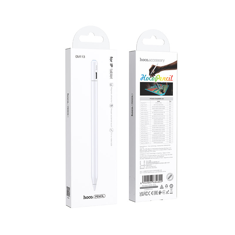 Touch Pen HOCO GM113 for Apple iPad, White