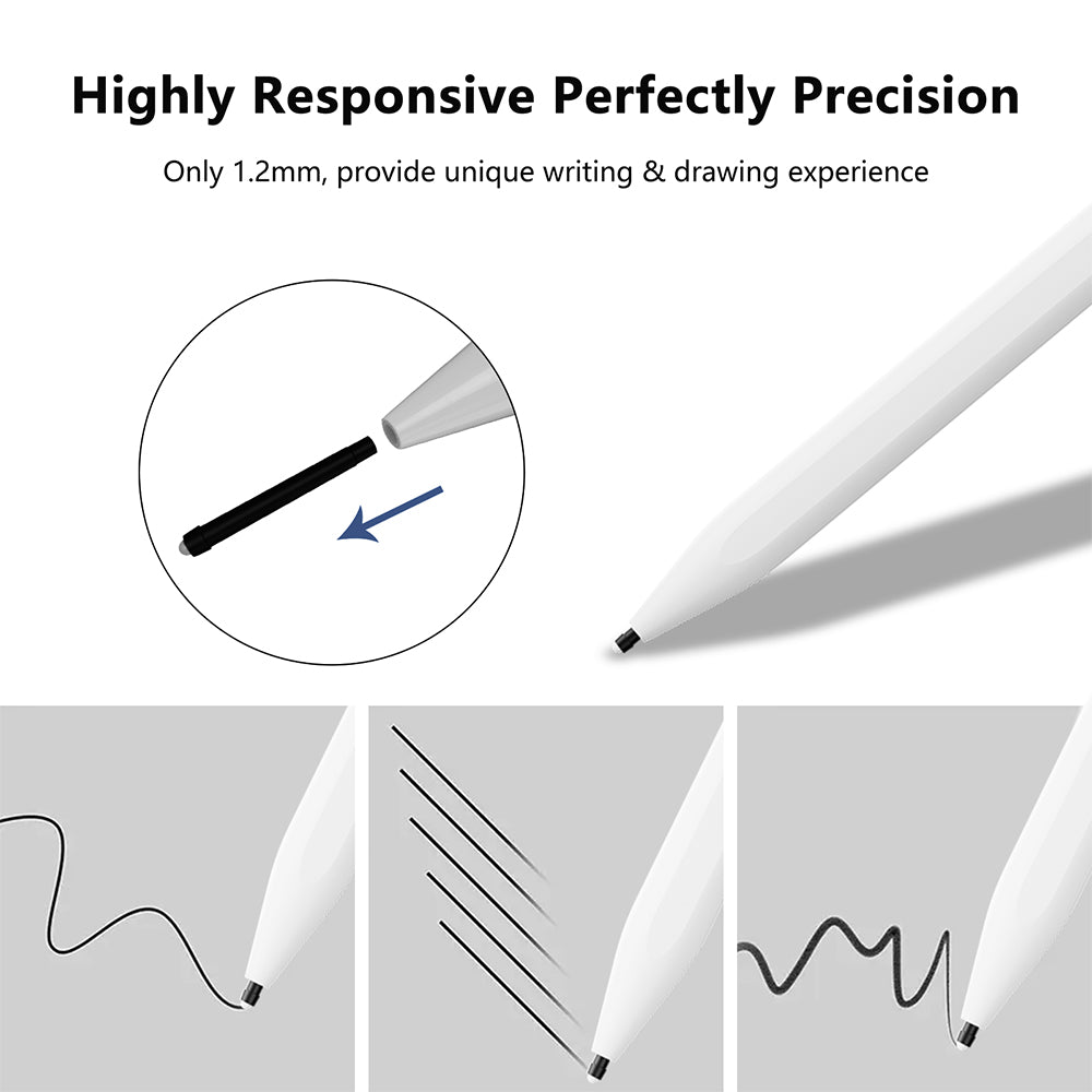 Touch Pen Techsuit A580S for Apple iPad, Active Version, White