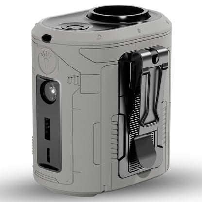 Techsuit Z14 Portable Fan with 5000mAh External Battery, Grey