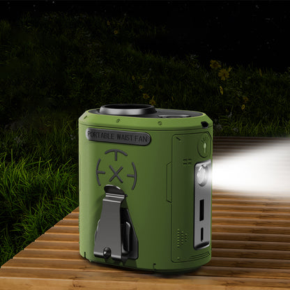 Techsuit Z14 Portable Fan with 5000mAh External Battery, Grey